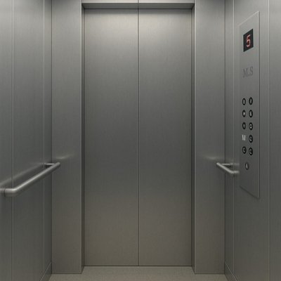 GRAY ELEVATOR CABIN